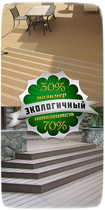 Террасная доска из ДПК Good Cover Террасная доска из ДПК Good Cover